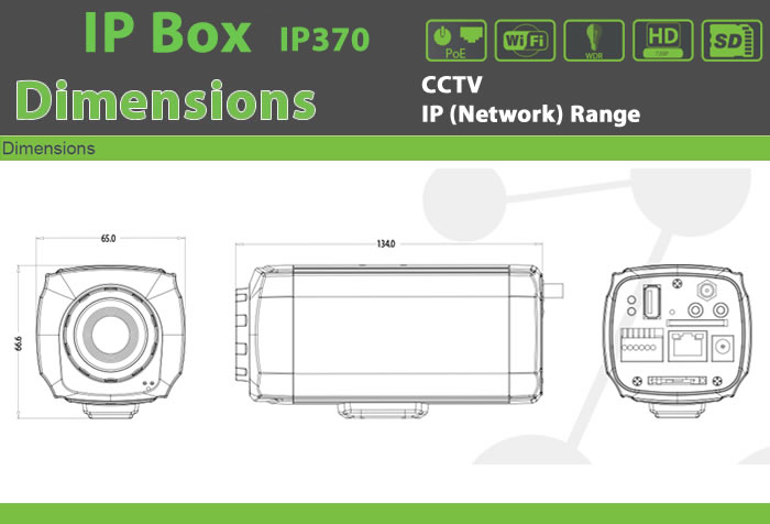 CCTV Cameras IP370 - CCTV Cameras IP (Network) BOX security and access control products