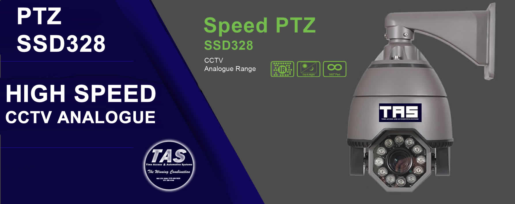 SSD328 CCTV Cameras Analogue SPEED PTZ Range Product - CCTV Analogue security and access control products-banner