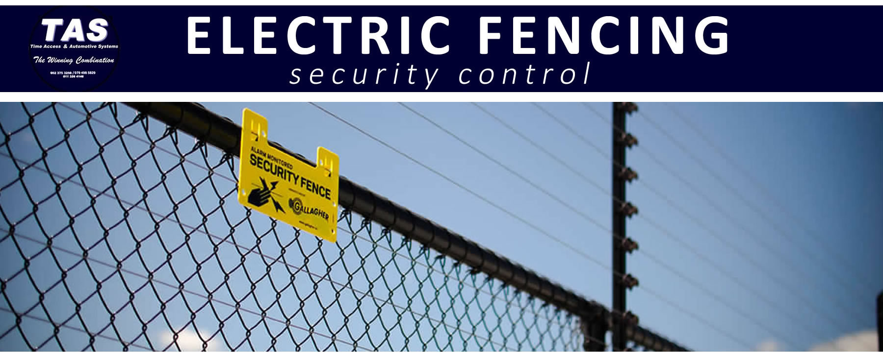electric fencing security control banner