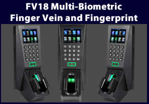 vf18 Multi-Biometric Finger Vein and Fingerprint Standalone Time Attendance & Access Control