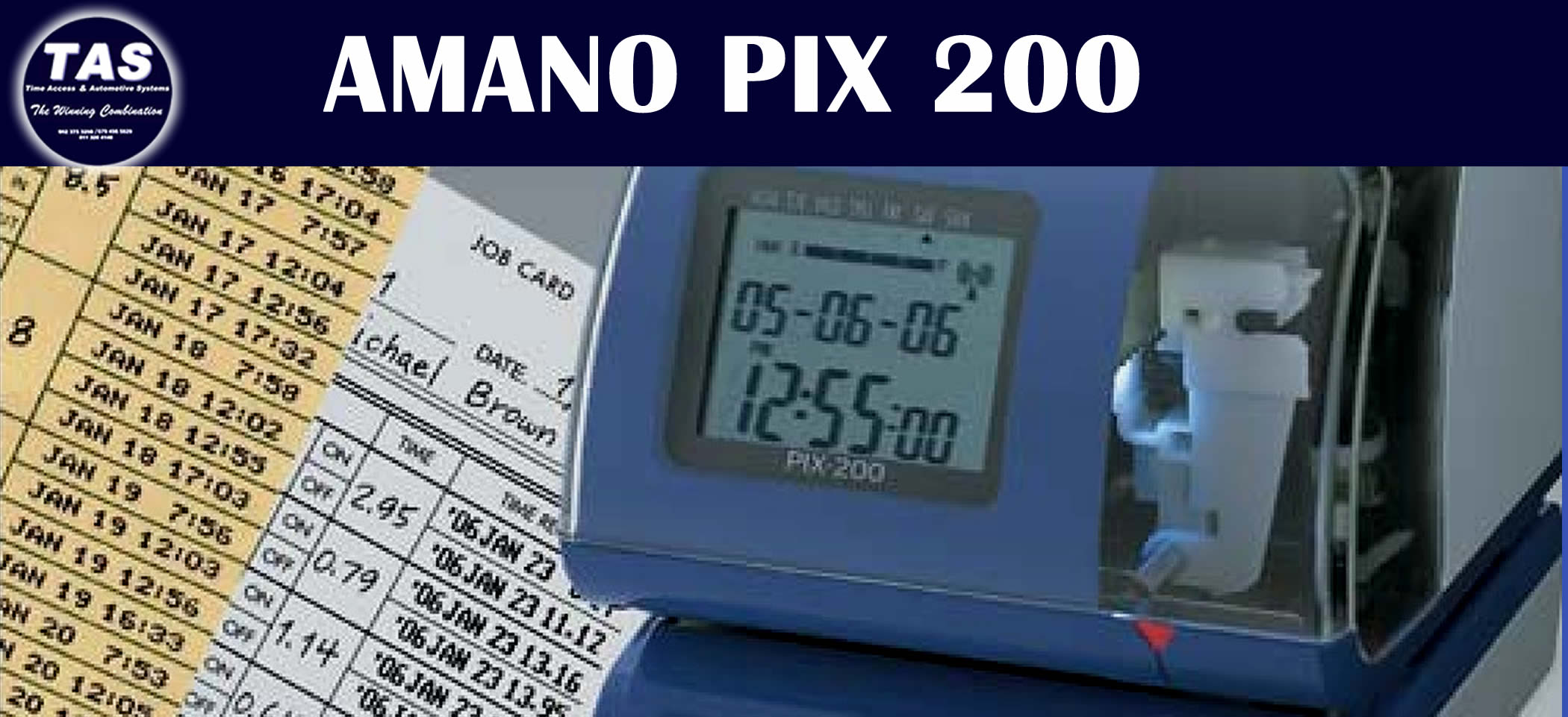 clocking-machine-AMANO PIX200 Banner
