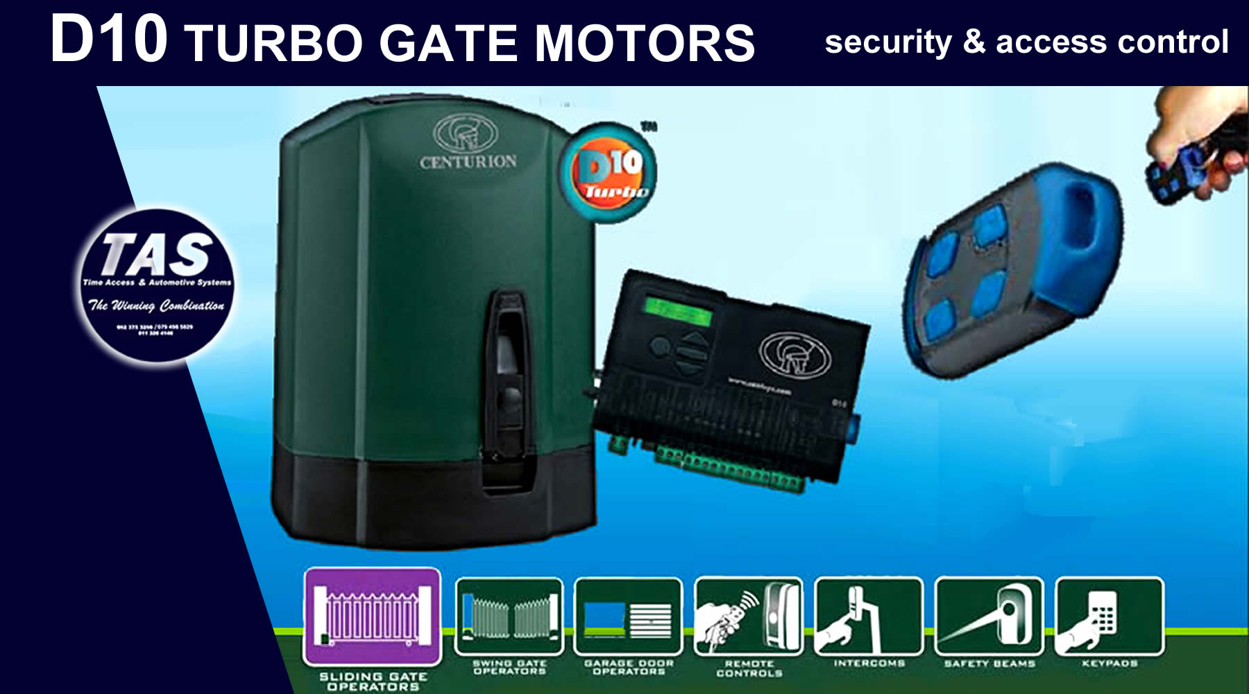 D10 TURBO GATE MOTOR - security control banner