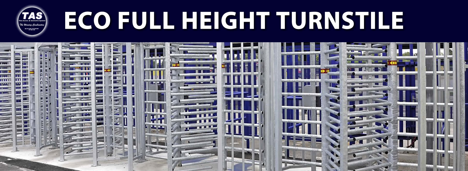 Turnstile Eco full height turnstile Access Control and Attendance stand alone product