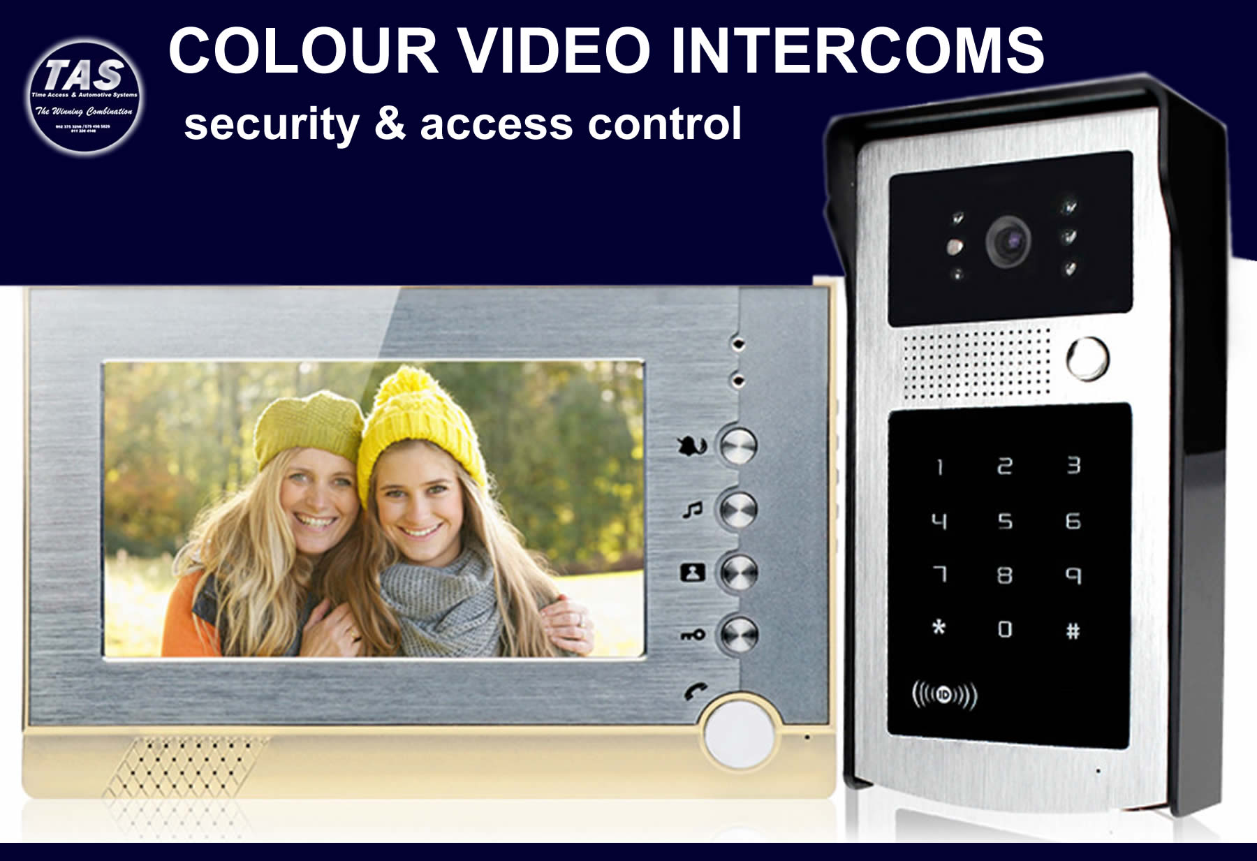 intercoms colour video intercoms-security control banner