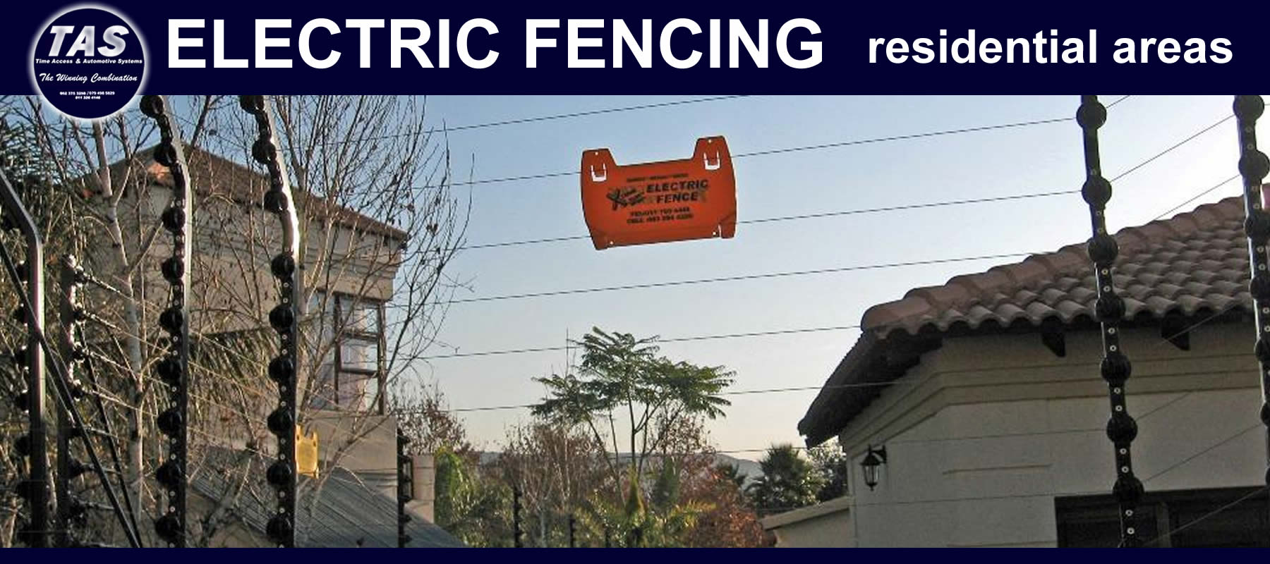 residential electric fencing security control banner