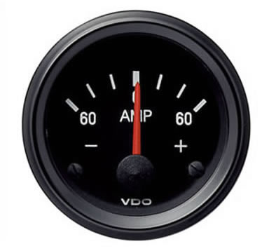 vdo ammeter gauge 60amp